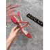 Gucci Patent Leather Sandal with Bee ‎524624 Red 2018