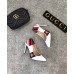 Gucci Leather Web Slingback Pump 105mm Heel 525942 White 2018