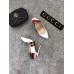 Gucci Leather Web Slingback Pump 105mm Heel 525942 White 2018