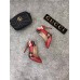 Gucci Leather Web Slingback Pump 105mm Heel 525942 Red 2018