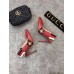 Gucci Leather Web Slingback Pump 105mm Heel 525942 Red 2018