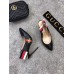 Gucci Leather Web Slingback Pump 105mm Heel 525942 Black 2018