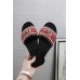 Gucci Velvet Slide Sandals With Crystals 525366 Dark Pink 2019