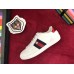 Gucci Ace Sneaker With Removable Embroidered Angry Cat ‎Patch 478190 White 2017