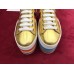 Gucci Metallic Gold Leather Rainbow Platform Sneaker 474538 2017