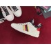 Gucci Leather And Lace High Top Sneaker 481149 White 2017