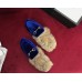 Gucci Princetown Velet Horsebit Detail Slipper With Fur 448657 Blue 2017