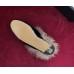 Gucci Princetown Velet Horsebit Detail Slipper With Fur 448657 Black 2017