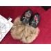 Gucci Princetown Calfskin Horsebit Detail Applique Slipper With Fur 2017