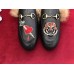 Gucci Princetown Calfskin Horsebit Detail Applique Slipper With Fur 2017