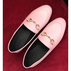 Gucci Leather Horsebit Detail Loafer 414998 Light Pink 2017