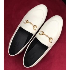 Gucci Leather Horsebit Detail Loafer 414998 White 2017