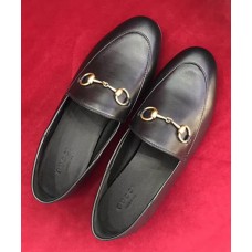 Gucci Leather Horsebit Detail Loafer 414998 Black 2017