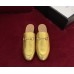 Gucci Princetown Leather Horsebit Detail Slipper 423513 Gold 2017