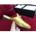 Gucci Princetown Leather Horsebit Detail Slipper 423513 Gold 2017