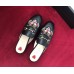 Gucci Princetown Leather Horsebit Detail Embroidered Angry Cat Slipper 2017