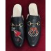 Gucci Princetown Calfskin Horsebit Detail Slipper With Appliques 463475 2017