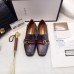 Gucci Leather Double G mid-heel preal loafer shoes Metallic black(Y30-7217014)