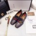 Gucci Leather Double G mid-heel preal loafer shoes Metallic black(Y30-7217014)