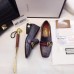 Gucci Leather Double G mid-heel preal loafer shoes Metallic black(Y30-7217014)