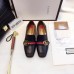 Gucci Leather Double G mid-heel loafer shoes Black(Y30-721703)