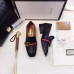 Gucci Leather Double G mid-heel loafer shoes Black(Y30-721703)