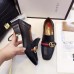 Gucci Leather Double G mid-heel loafer shoes Black(Y30-721703)