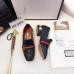 Gucci Leather Double G mid-heel preal loafer shoes Black(Y30-721704)