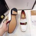 Gucci Leather Double G mid-heel loafer shoes White(Y30-721705)