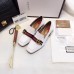 Gucci Leather Double G mid-heel preal loafer shoes White(Y30-721706)