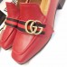 Gucci Leather Double G mid-heel loafer shoes Red(Y30-721707)