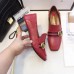 Gucci Leather Double G mid-heel loafer shoes Red(Y30-721707)