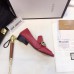 Gucci Leather Double G mid-heel loafer shoes Red(Y30-721707)