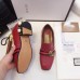 Gucci Leather Double G mid-heel preal loafer shoes Red(Y30-721708)