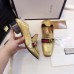 Gucci Leather Double G mid-heel loafer shoes Metallic golden(Y30-721711)