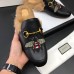 gucci men's Princetown  leather slipper with bees