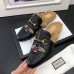 gucci men's Princetown  leather slipper with bees