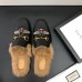 gucci men's Princetown  leather slipper with bees