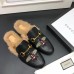 gucci men's Princetown  leather slipper with bees