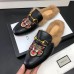 gucci men's Princetown slipper with Angry Cat appliqué 478285