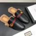 gucci men's Princetown leather slipper with double g 469950