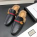 gucci men's Princetown leather slipper with double g 469950