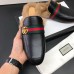 gucci men's Princetown leather slipper with double g 469950