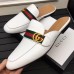 Gucci Pincetown Double G Calfskin Web Strap Men's Slipper 469891 White 2017