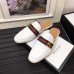 Gucci Pincetown Double G Calfskin Web Strap Men's Slipper 469891 White 2017