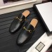 Gucci Horsebit Detail Leather Men's Slipper 426219 Black 2017