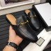 Gucci Horsebit Detail Leather Men's Slipper 426219 Black 2017