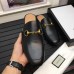 Gucci Horsebit Detail Leather Men's Slipper 426219 Black 2017