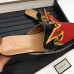 Gucci Pricetown Horsebit Detail Fire Print Men's Slipper Black 2017