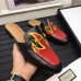 Gucci Pricetown Horsebit Detail Fire Print Men's Slipper Black 2017